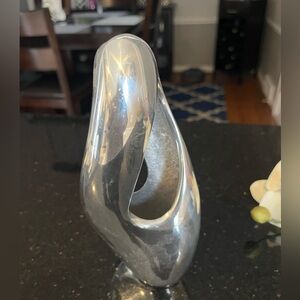 Nambe Pebble Twist Bud Vase